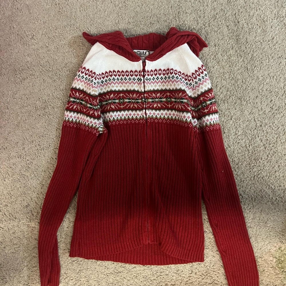 Red sweater